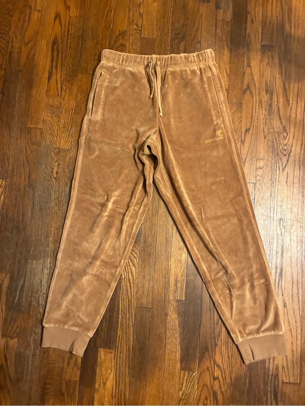 Carhartt wip velour sweat pants size medium